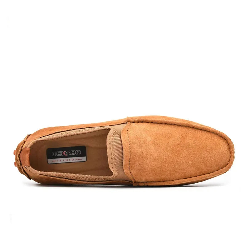 Burnt Orange Moccasin Loafers