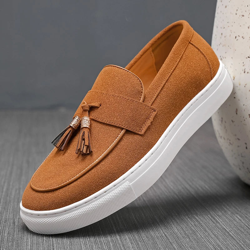 Camel Leather Loafers – Dain Finish