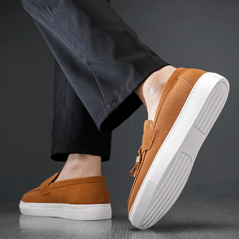 Camel Leather Loafers – Dain Finish