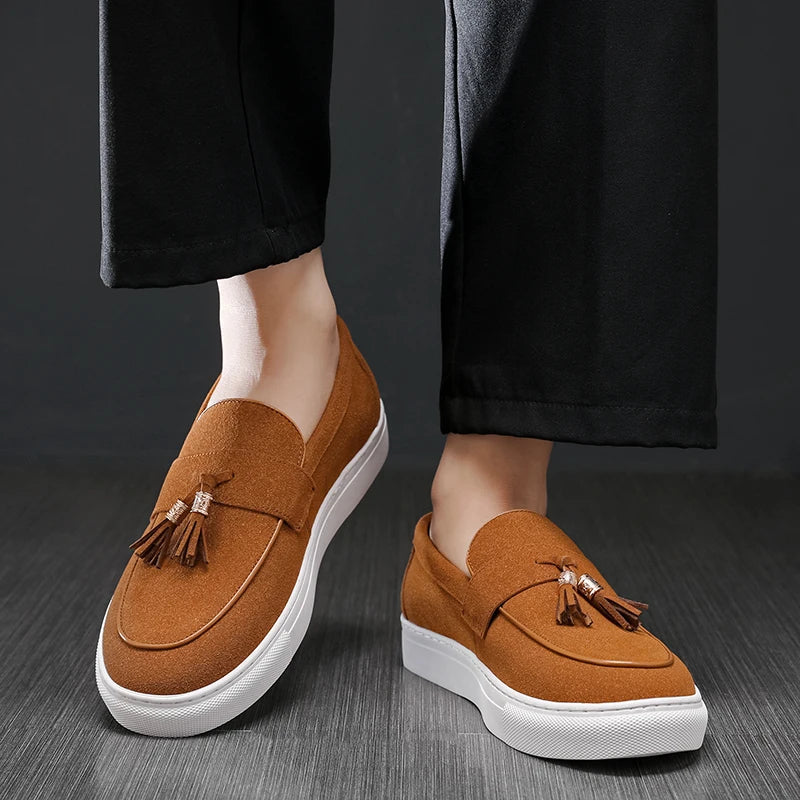 Camel Leather Loafers – Dain Finish