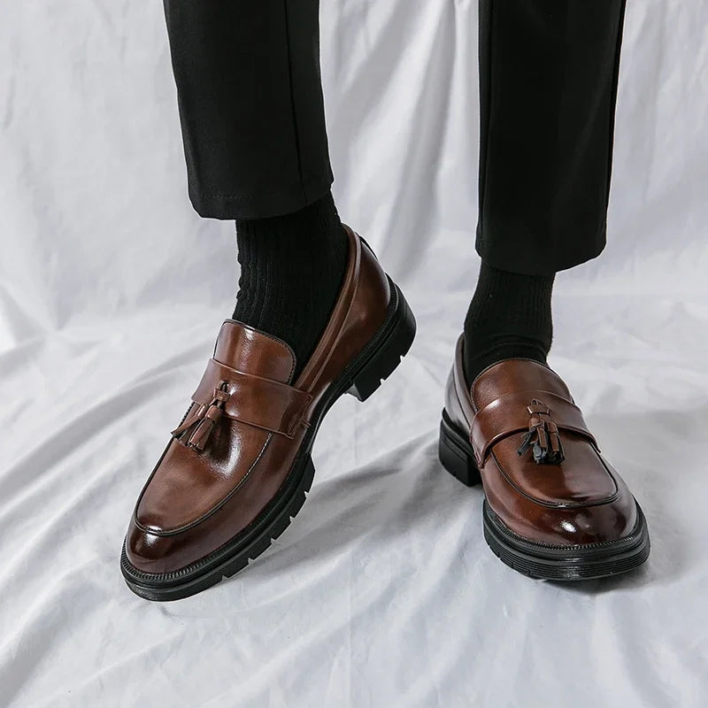 Classic Brown Leather Formal Shoes