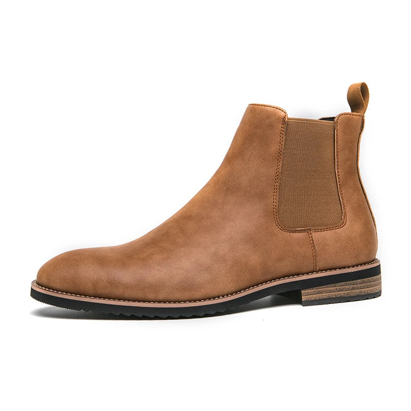 Premium Leather Lace-Up Ankle Boots