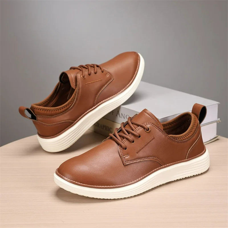 Chestnut Brown Leather Shoes
