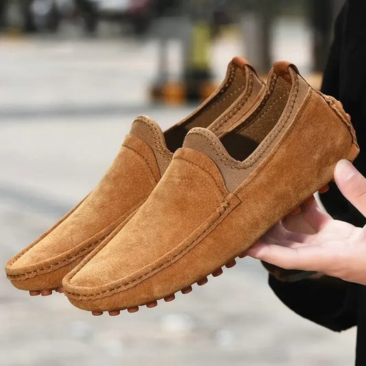 Burnt Orange Moccasin Loafers