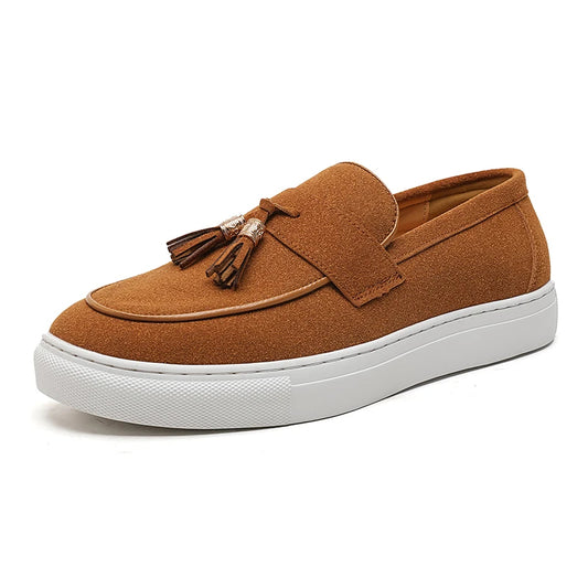 Camel Leather Loafers – Dain Finish