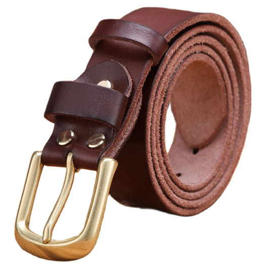 Genuine Leather Belt – Classic Brown